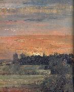 John Constable View towards the rectory Germany oil painting artist